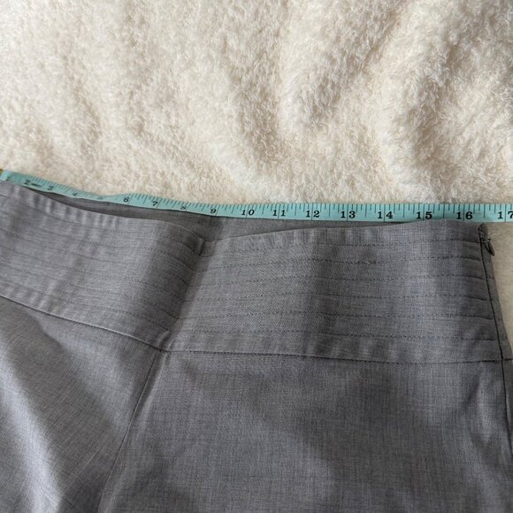 Theory Womens Gray Wool Blend Dress Pants Size 8 Made In USA - Picture 5 of 11